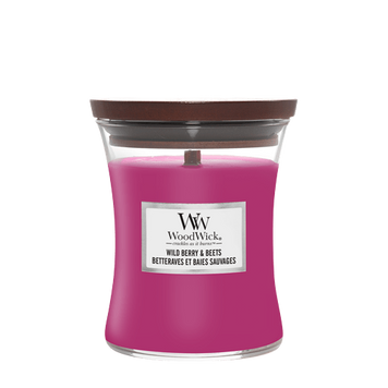 Ароматическая свеча с ароматом ягод, свёклы и апельсина Woodwick Medium Wild Berry & Beets 275 г 1632270E фото