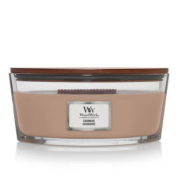 Ароматическая свеча Woodwick Ellipse Cashmere с ароматом айвы, ириса и кедра 1720918E фото