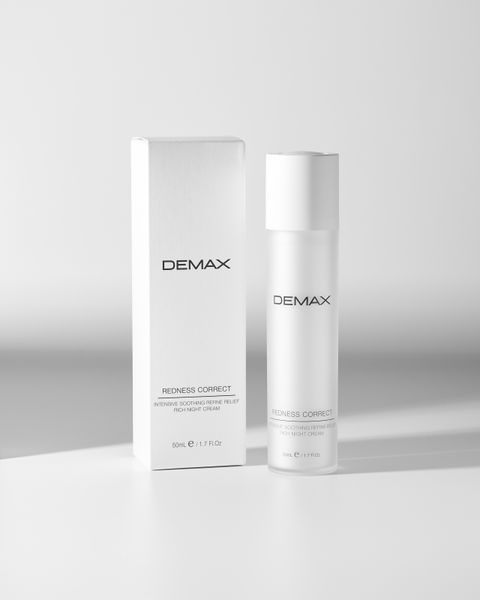 Ночной крем корректор Demax Anti couperose для сухой чувствительной и куперозной кожи 50 мл 195D фото
