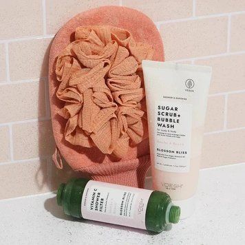 Набор для тела Блаженство цветов VOESH Body Care Set Blossom Bliss (Filter + sugar Scrub + Loofah) VBC337BSM фото
