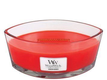 Ароматична свічка з нотами різдвяних ягід Woodwick Ellipse Crimson Berries 453 г 76080E фото
