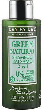 Шампунь бальзам Alan Jey Green Natural Shampoo Balsam 2в1 для всіх типів волосся 250 мл 1644 фото