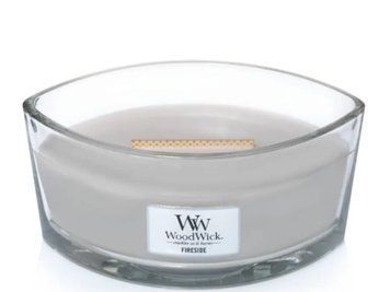Ароматична свічка з ароматом копченого дерева та яблучної шкірки Woodwick Ellipse Fireside 453 г 76106E фото