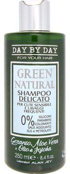 Шампунь Alan Jey Green Natural Delicate Shampoo делікатний для чутливої ​​шкіри голови 250 мл 1668 фото