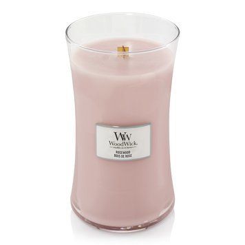 Ароматическая свеча с ароматом розы, кедра и мускуса Woodwick Large Rosewood 609 г 93025E фото