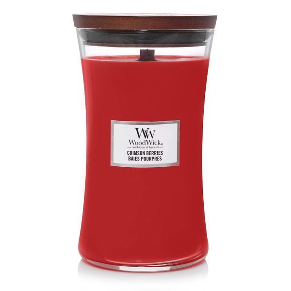 Ароматична свічка з нотами різдвяних ягід Woodwick Large Crimson Berries 609 г 93080E фото