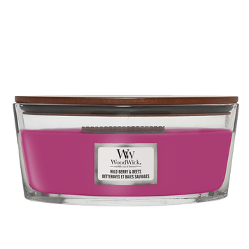Ароматическая свеча с ароматом ягод, свёклы и апельсина Woodwick Ellipse Wild Berry & Beets 453 г 1632290E фото
