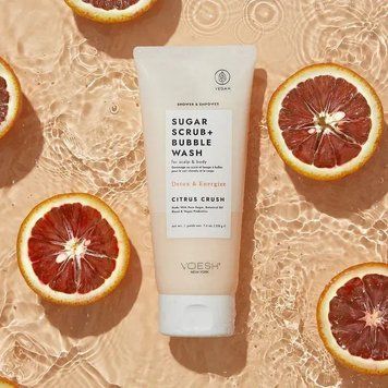 Сахарный скраб для кожи головы и тела Цитрусовый краш VOESH sugar Scrub+Bubble Wash For Scalp and Body Citrus Crush 210 гр VBS107CTR фото