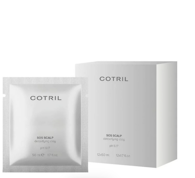 Очищающая детокс-глина для кожи головы Cotril Scalp Line SOS Scalp Detox Clay 12 x 50 мл PNCOTTR10260 фото
