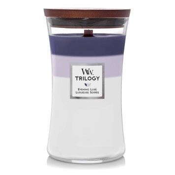 Ароматическая свеча с трехслойным ароматом Woodwick Large Evening Luxe Trilogy 609 г 1743629E фото