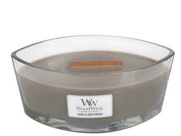 Ароматическая свеча с ароматом древесины и песка Woodwick Ellipse Sand & Driftwood 453 г 76378E фото