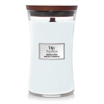 Ароматична свічка з нотами магнолії та берези Woodwick Large Magnolia birch 609 г 1720904E фото