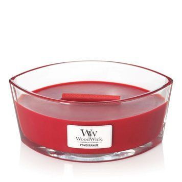 Ароматическая свеча с ароматом граната и смородины Woodwick Ellipse Pomegranate 453 г 1725429E фото