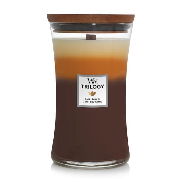 Ароматическая свеча с трехслойным ароматом Woodwick Large Trilogy Cafe Sweets 609 г 93904E фото
