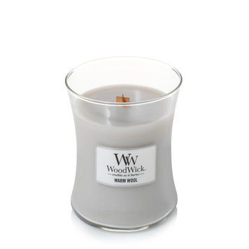 Ароматична свічка з ароматом теплої шерсті Woodwick Medium Warm Wool 275 г 1725452E фото