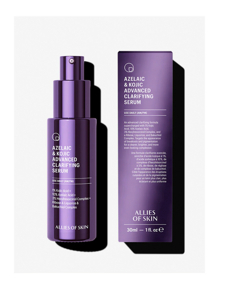 Allies of skin Сироватка освітлююча з азелаїновою кислотою Azelaic & Kojic Advanced Clarifying Serum 30 мл PAKCS030EN01 фото