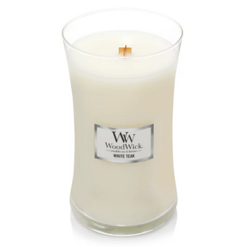 Ароматична свічка з ароматом сандалового дерева і дуба Woodwick Large White Teak 609 г 93039E фото
