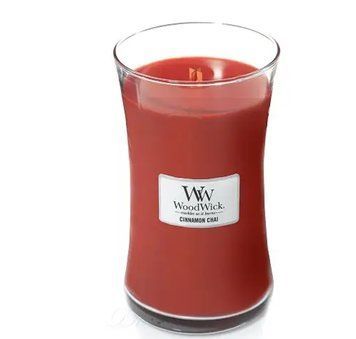 Ароматическая свеча с ароматом ванили и корицы Woodwick Large Cinnamon Chai 609 г 93104E фото
