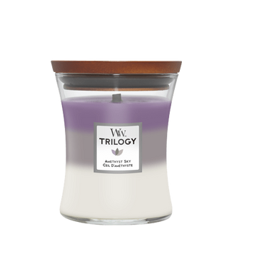 Ароматическая свеча Woodwick Medium Trilogy Amethyst Sky 275 г 1707527E фото
