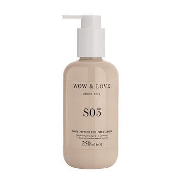 WOW & LOVE S05 WOW POWERFUL SHAMPOO Регенеруючий шампунь для сухого та пошкодженого волосся 250 мл  WL73173 фото