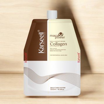 Увлажняющая коллагеновая маска для волос Рефил Karseell Maca Essence Repair Collagen Bag 500 мл Karseell05 фото
