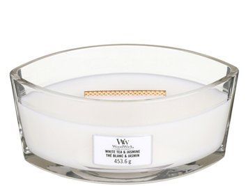 Ароматична свічка з ароматом жасмину Woodwick Ellipse White Tea & Jasmine 453 г 76062E фото